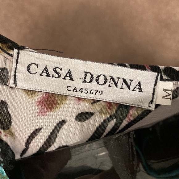 NWOT - Casa Donna Sleeveless Summer Dress Pullover Round Neck Style Animal Print - Picture 3 of 15